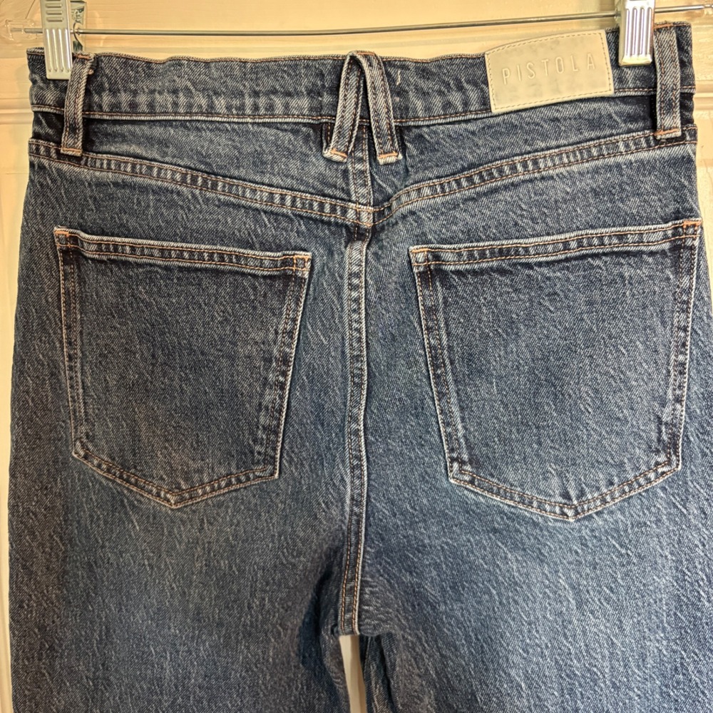 Pistola Women's Chic Victory High Rise Straight Leg Timeless Jeans Blue Denim 28 - Picture 5 of 13